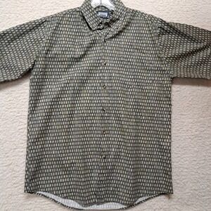 VTG Premier International Button Shirt Mens Size Medium Short Sleeve Oxford